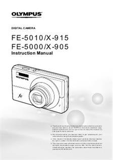 Olympus X 915 manual. Camera Instructions.